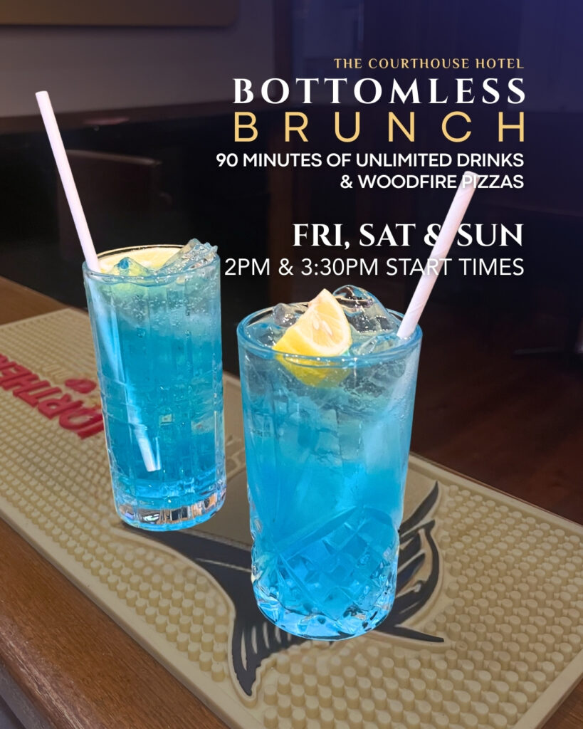 Bottomless Brunch at The Courthouse Hotel Smythesdale with cocktails and 90 minutes of unlimited drinks and woodfired pizzas on weekends