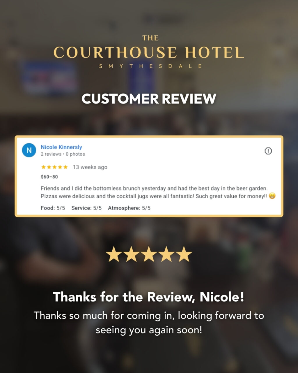 Instagram post from courthousehotelsmythesdale. This post is in position 6.