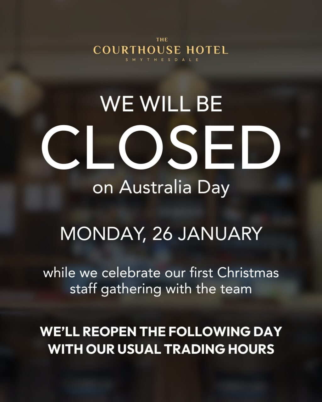 Instagram post from courthousehotelsmythesdale. This post is in position 0.