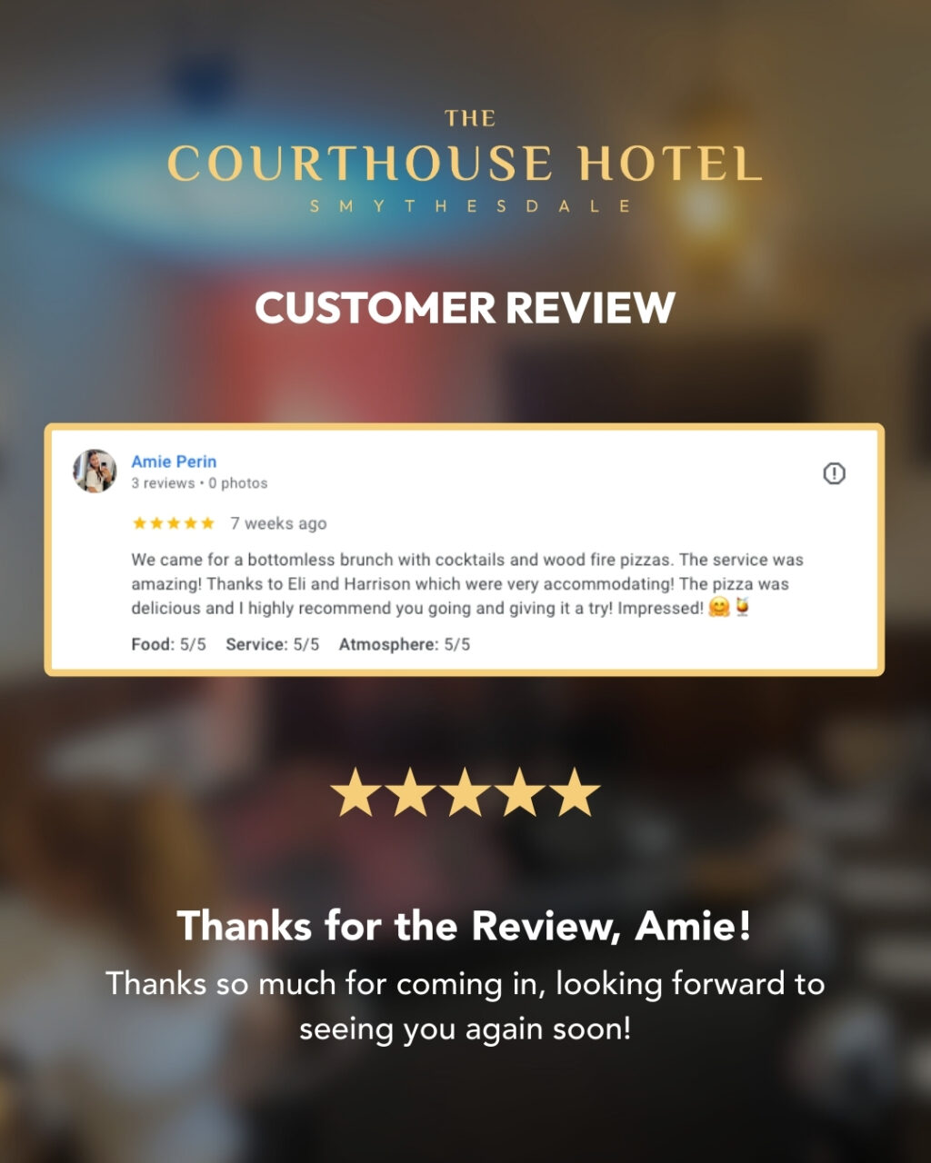 Instagram post from courthousehotelsmythesdale. This post is in position 4.
